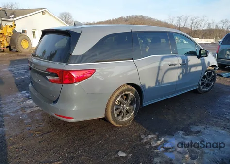 2023 Honda Odyssey Elite from USA, damaged, VIN 5FNRL6H96PB057657
